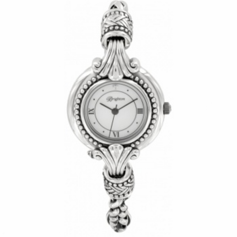 Brighton Silver Victoria Women\'s Watch with Floral Design and Toggle Closure Brighton | Accessories | Brighton Silver Victoria Womens  main image 2
